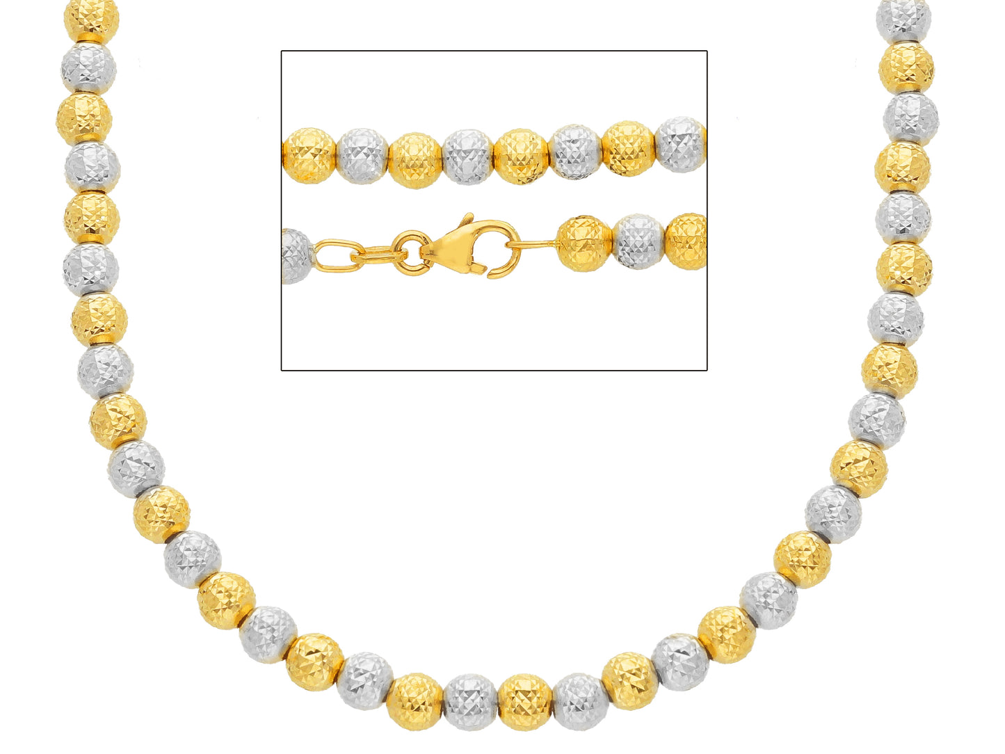 Balls Necklace Diamond Cut