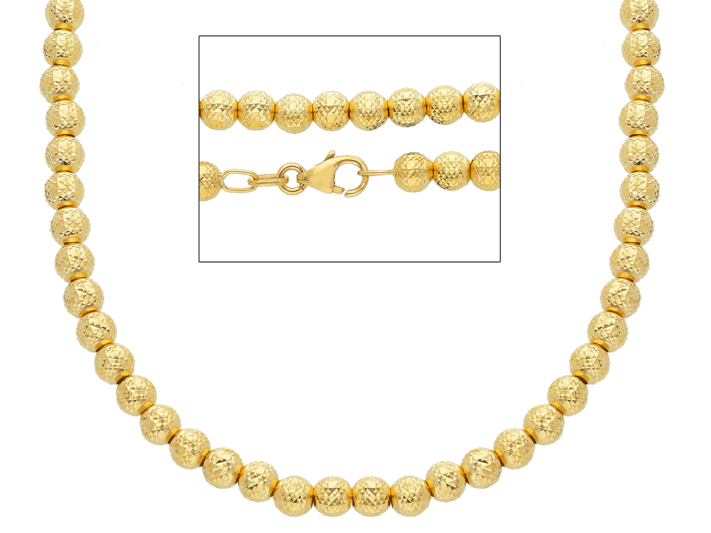 Balls Necklace Diamond Cut