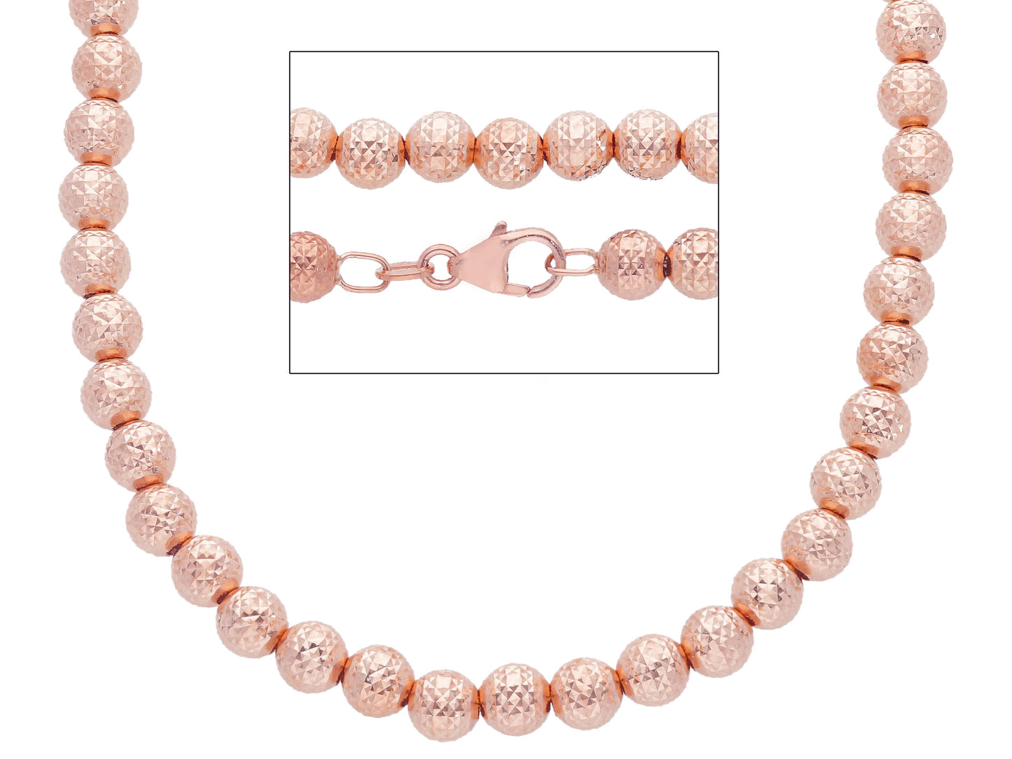 Balls Necklace Diamond Cut