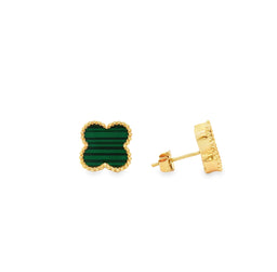 Green Flower Stud