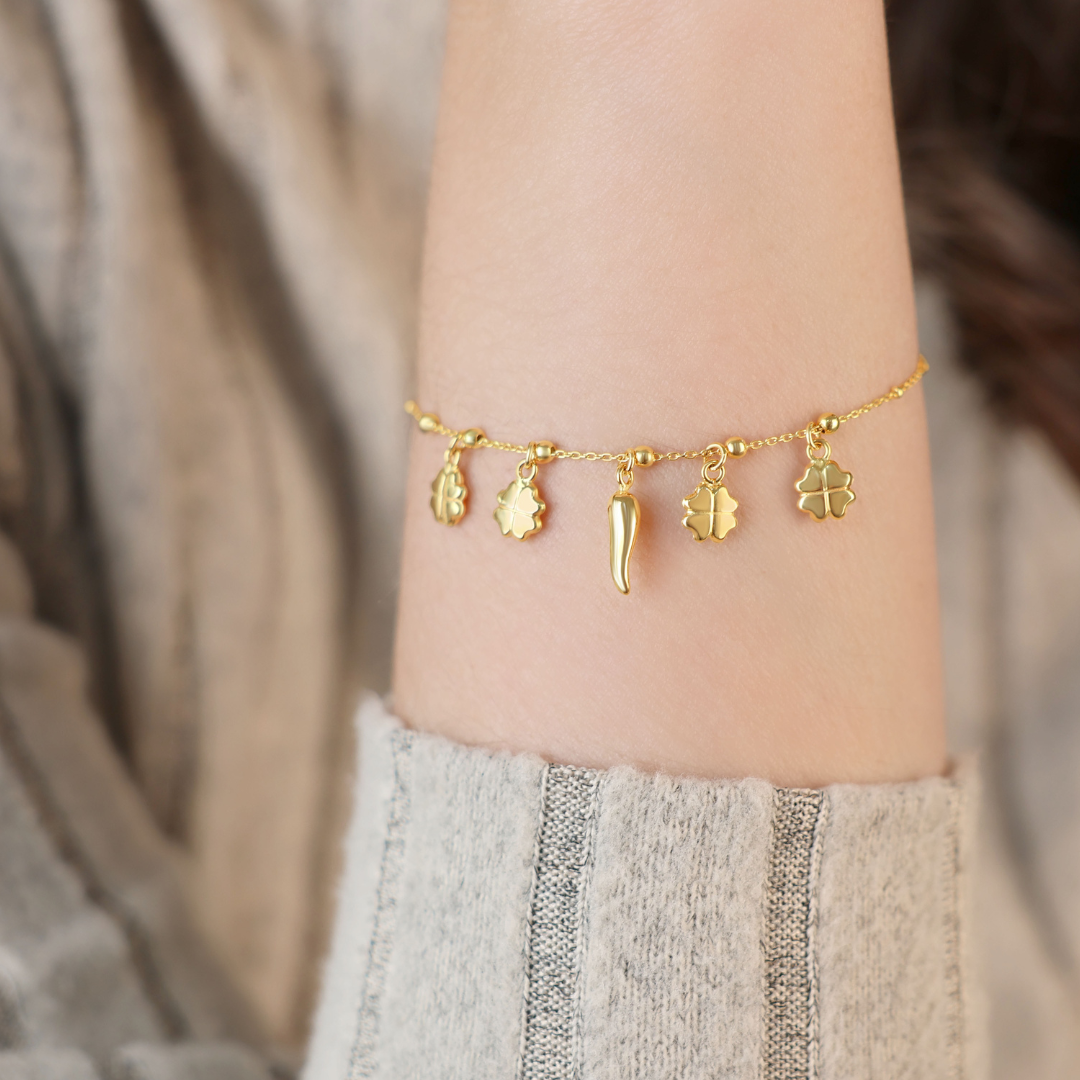 Clover and Cuerno Bracelet