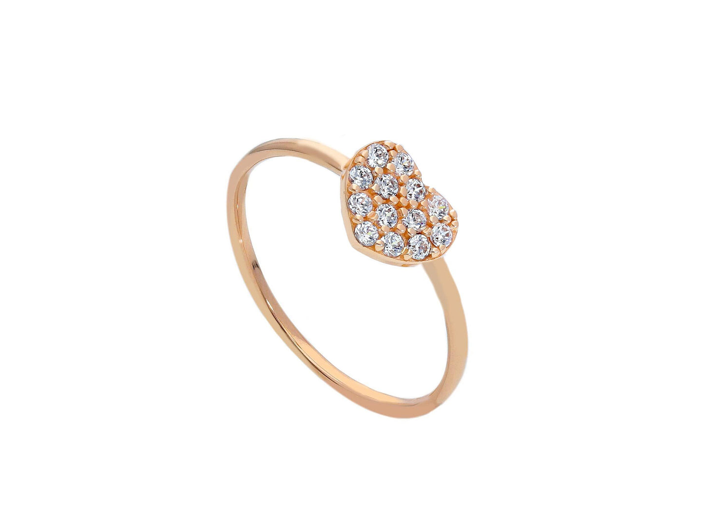Ring Heart Cz - La Francia Joyería