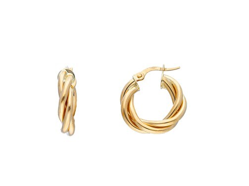 Hoops Trenzado - La Francia Joyería