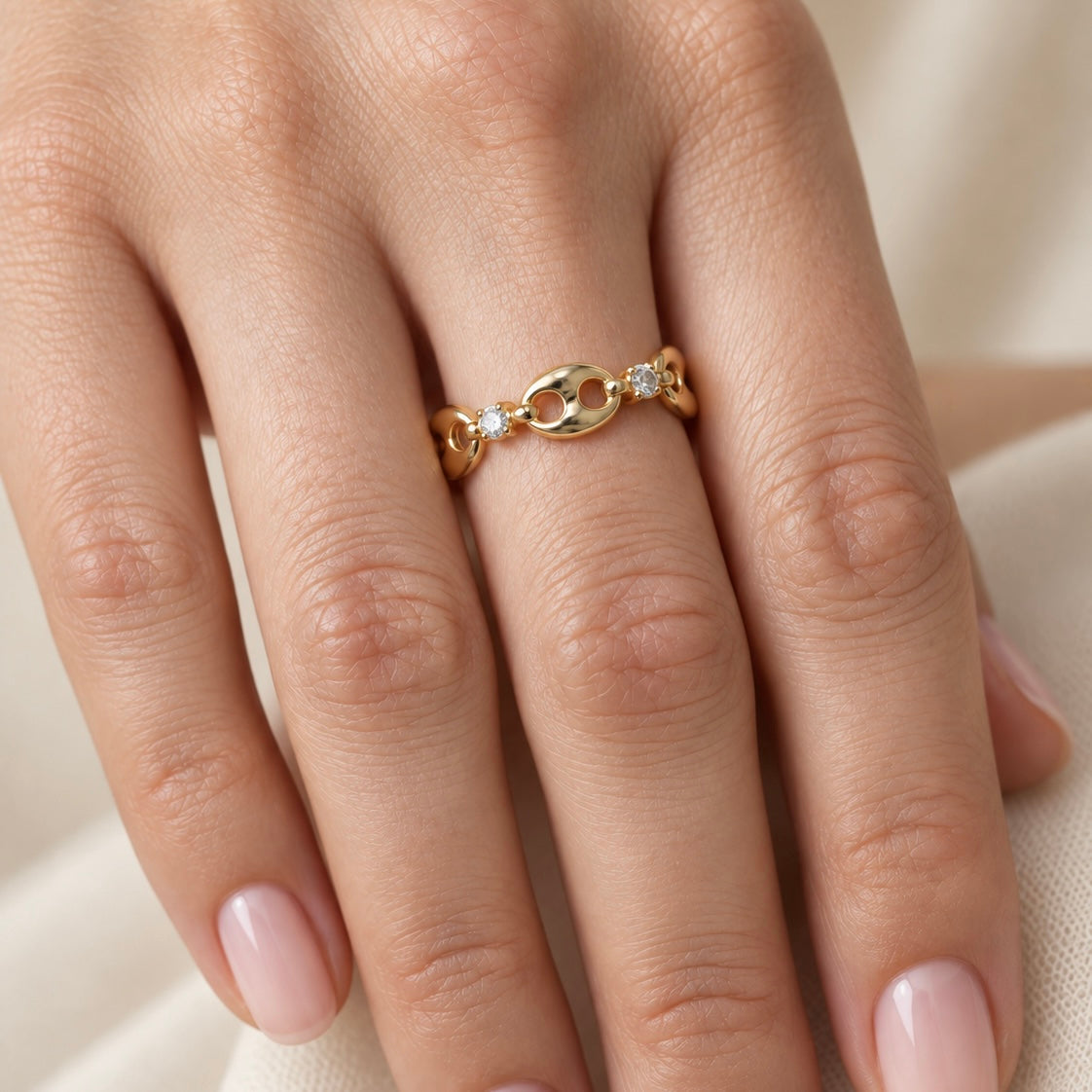 Cz Mariner Fancy Style Ring