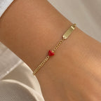 Red Heart Baby ID Bracelet