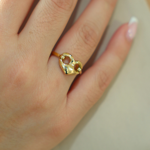 Gucci Style Heart Ring