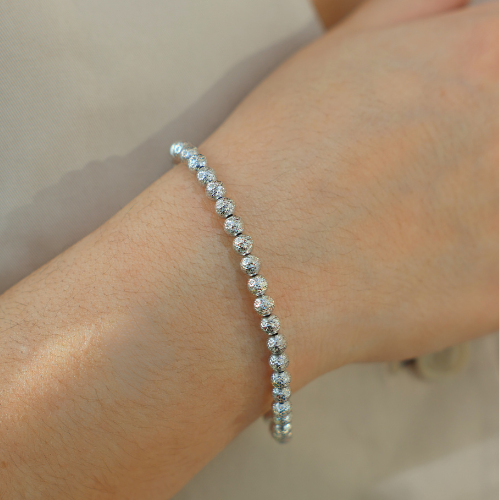 Diamon Cut Beads Bracelets