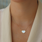 Collar de corazón de perla
