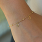 Open Heart Charm Bracelet