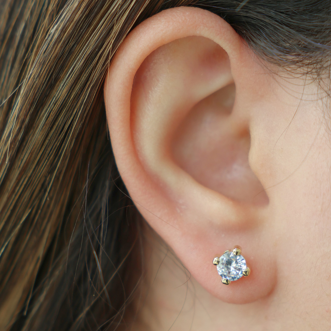 Square Zirconia Earrings