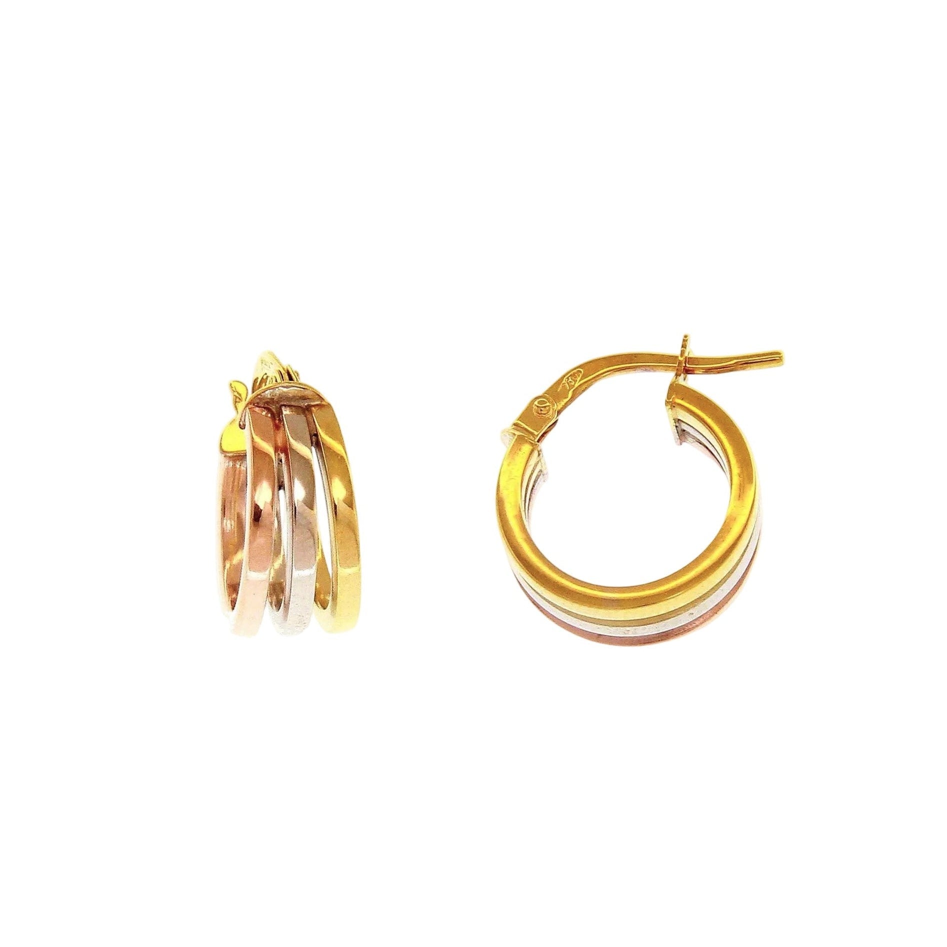Tri Tone Hoops