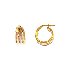 Tri Tone Hoops