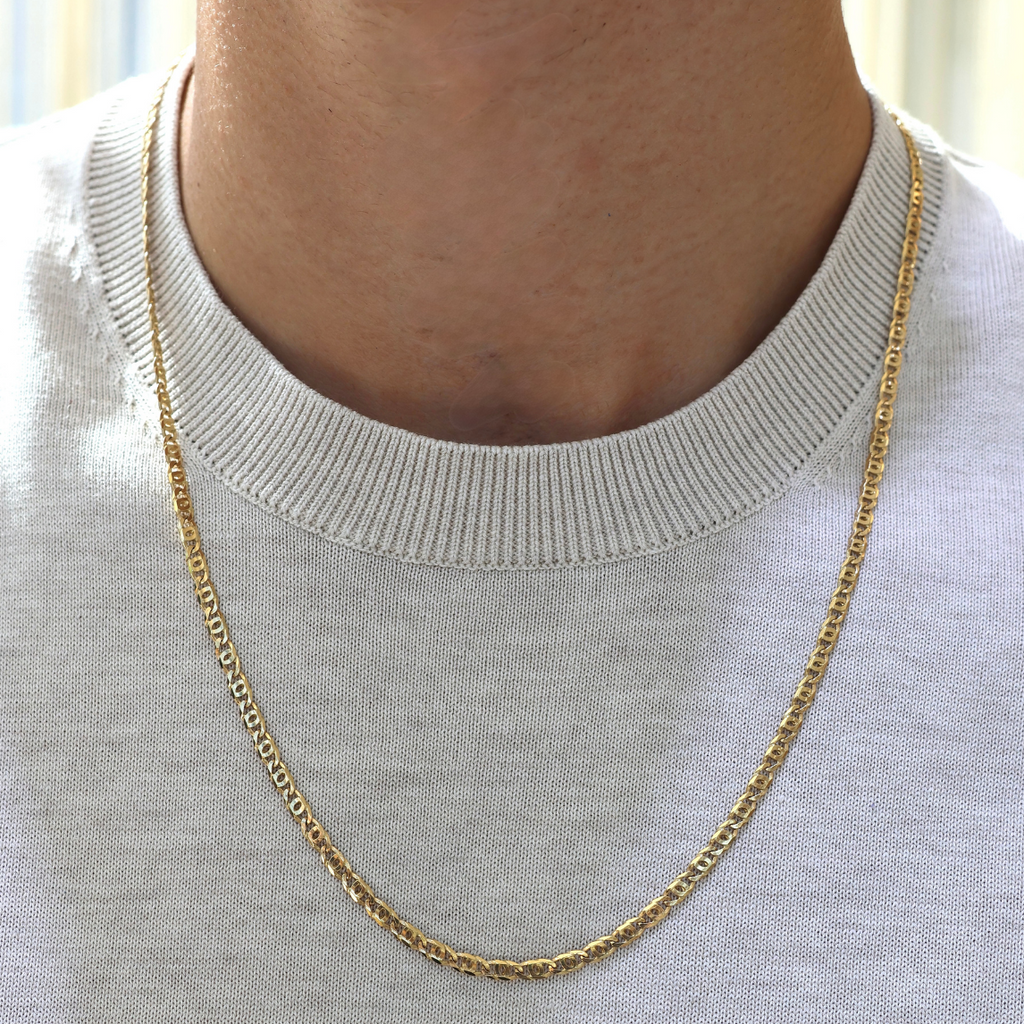 Tiger Eye Link Chain Solid