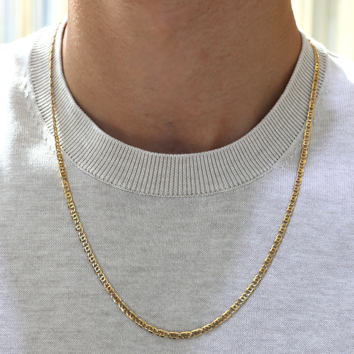 Tiger Eye Link Chain Solid