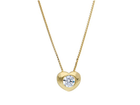 Heart Zirconia Necklace