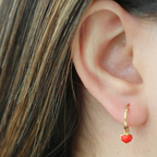 Pendientes Corazón Puff