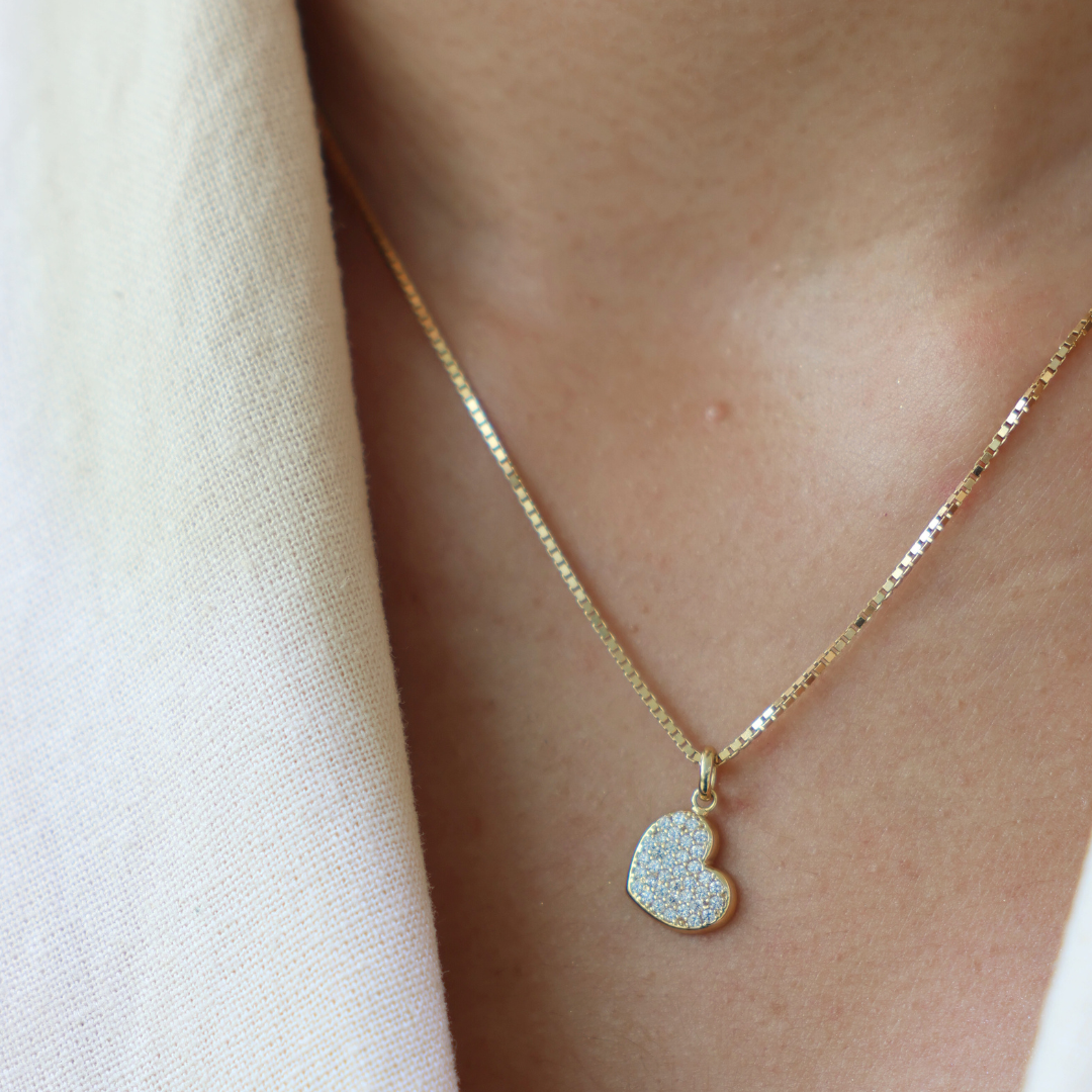 Cz Heart Pendant