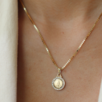 Cz Milagrosa Medal Pendant