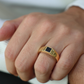 Square Stone Onix Ring