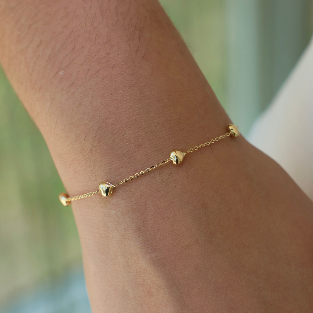 Puff Heart Bracelet
