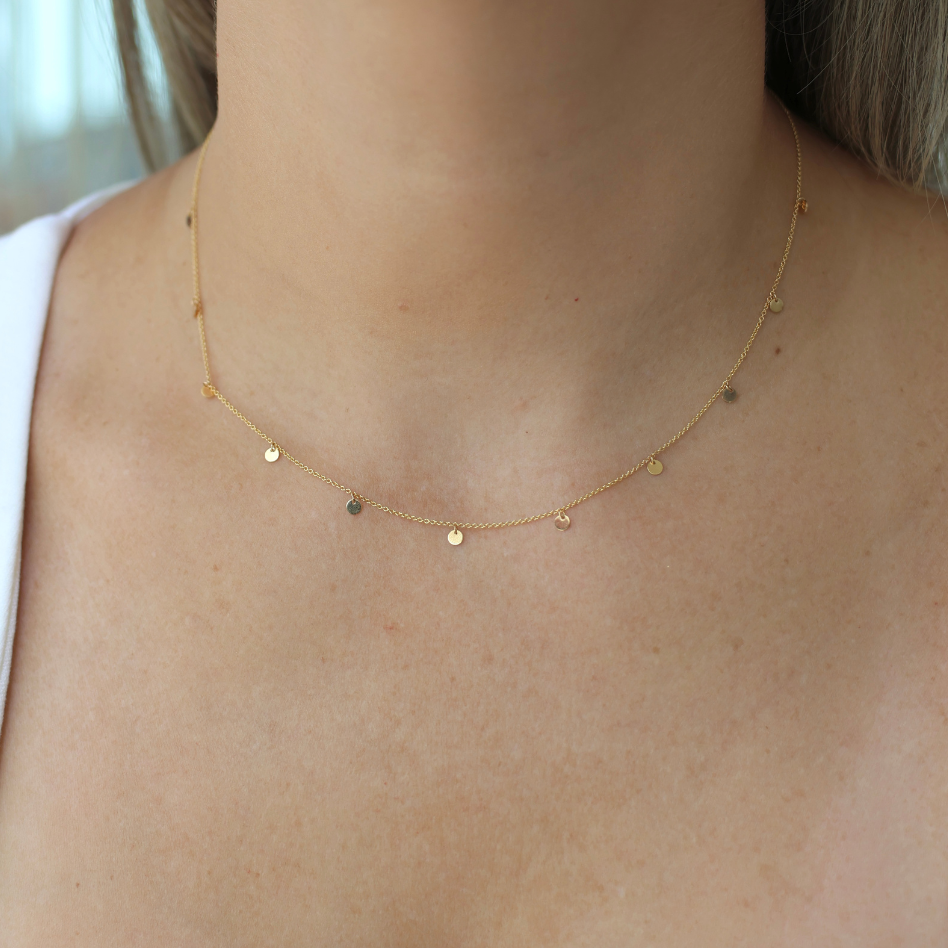 Circle Mini Charms Necklace