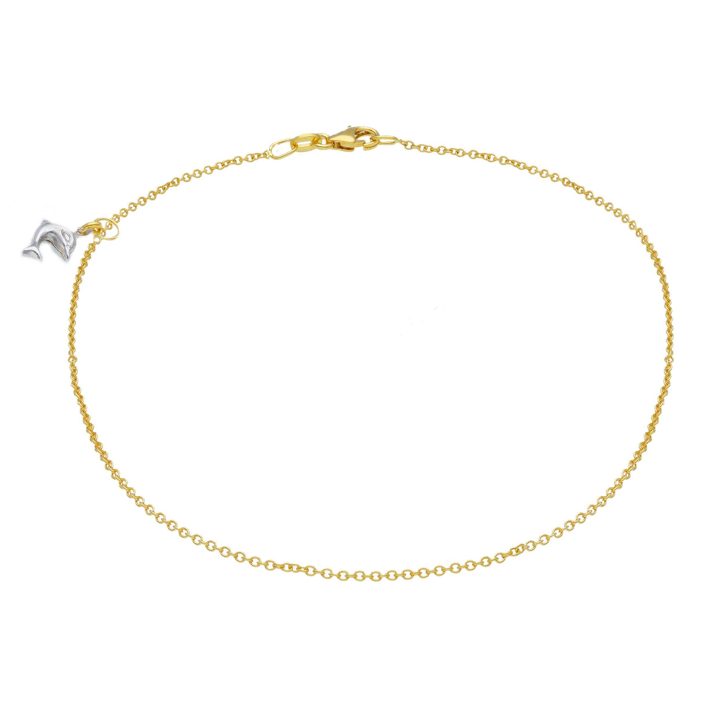 Gold Dolphin Anklet Two