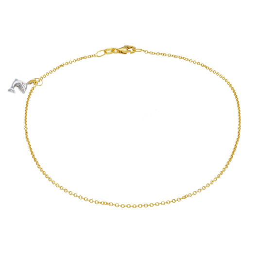 Gold Dolphin Anklet Two