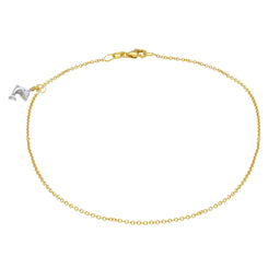 Gold Dolphin Anklet Two