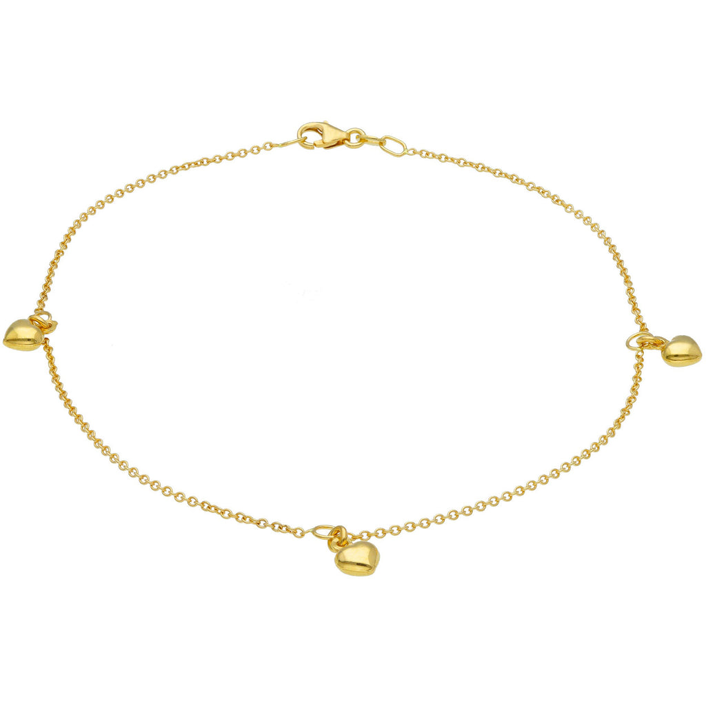 Heart Puff Anklet