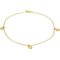 Heart Puff Anklet