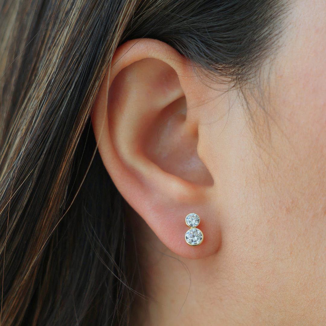 Two CZ Stud