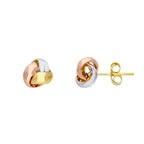 Tri-Color Knot Earrings