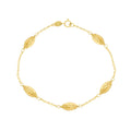 Diamond Cut Oval Bracelet