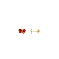 Red Butterfly Stud