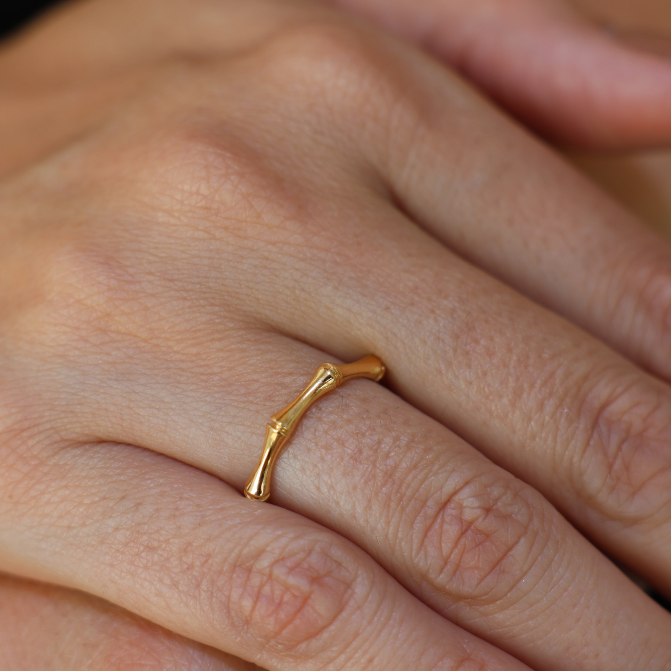 Band Bamboo Style Ring