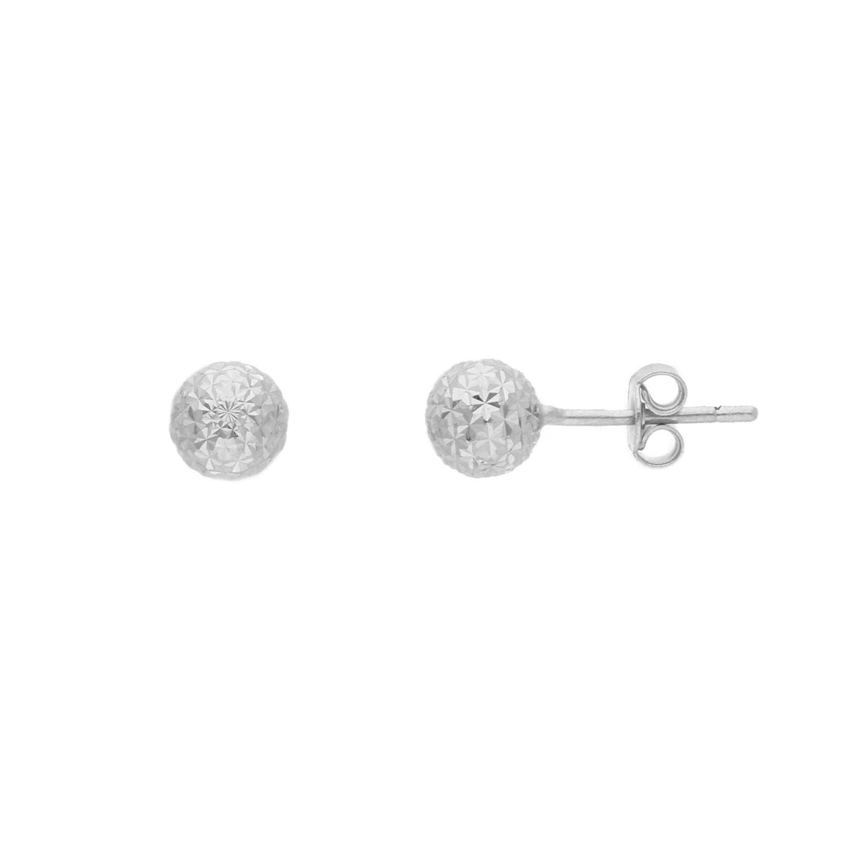Diamond cut Balls Small Stud