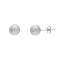 Diamond cut Balls Stud