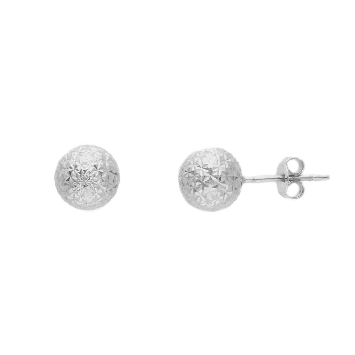 Diamond cut Balls Stud