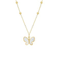 Mother Pearl Butterfly Necklace