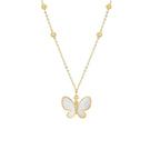 Mother Pearl Butterfly Necklace