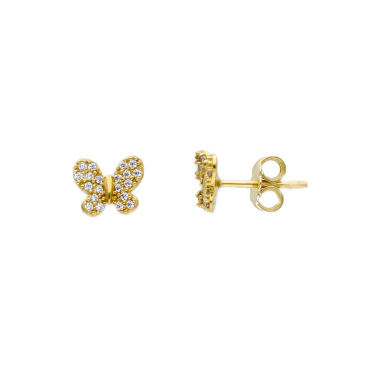 Cz Butterfly Stud