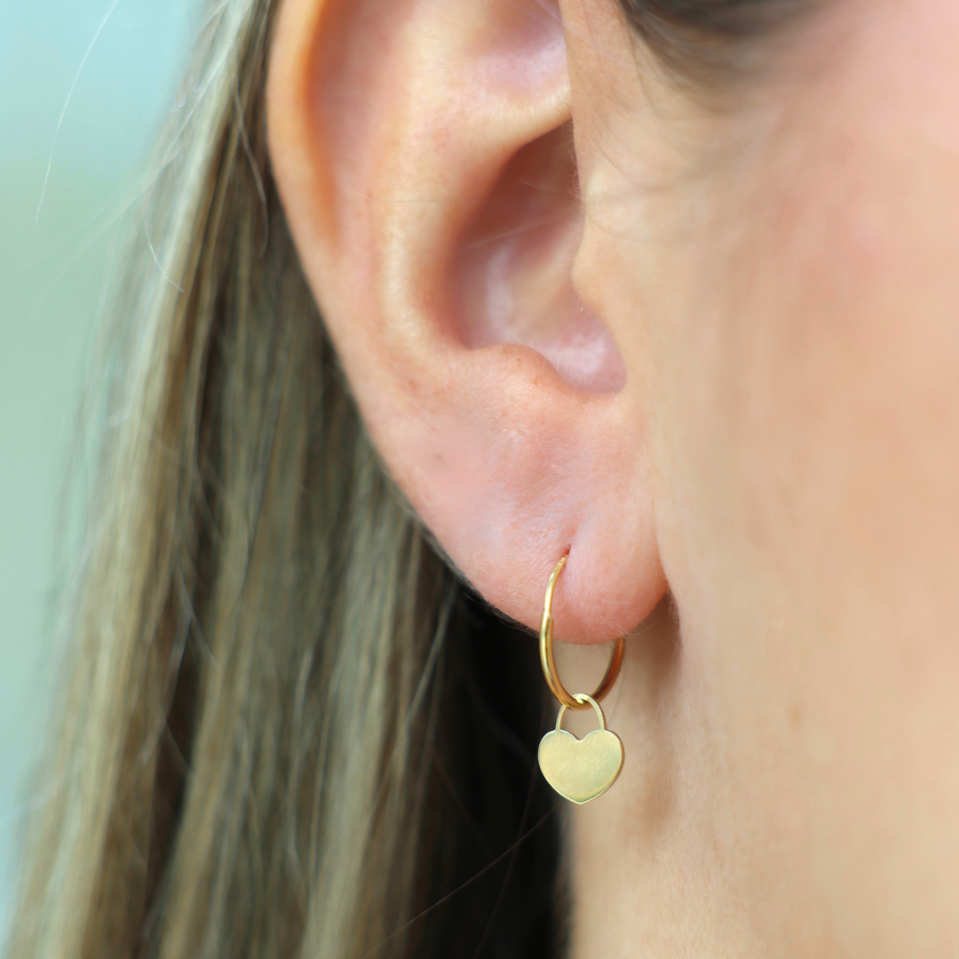 Pendientes Corazón Plano
