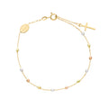 Diamond Cut Rosary Style Bracelet