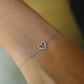 Open Hear Cz Bracelet