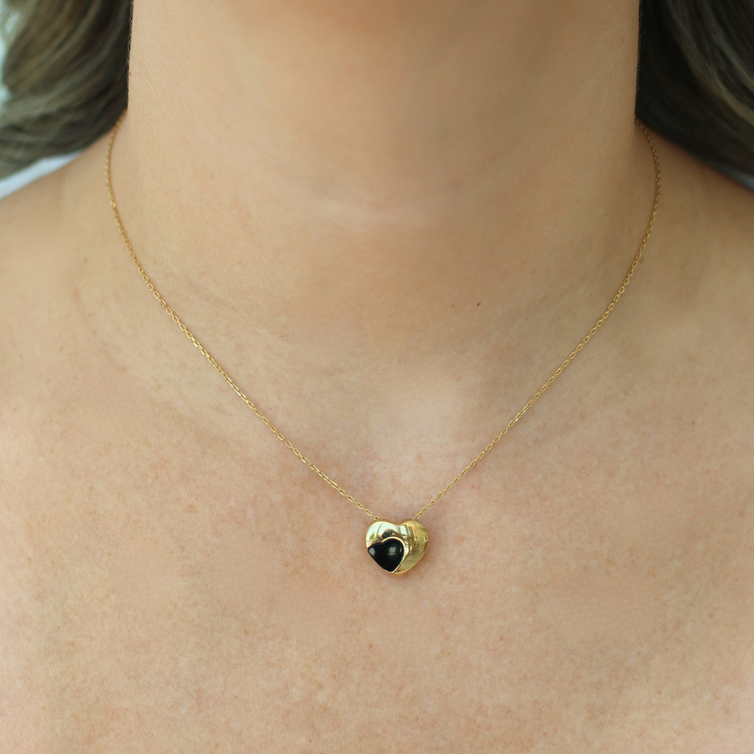 Black Heart Necklace