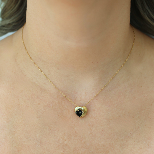 Black Heart Necklace