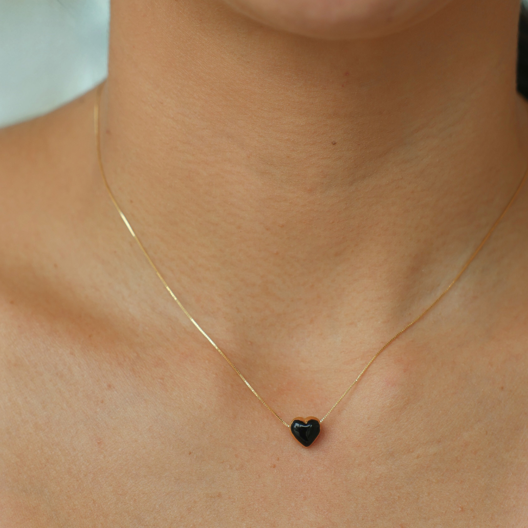 Black Heart Necklace