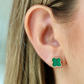 Green Flower Stud