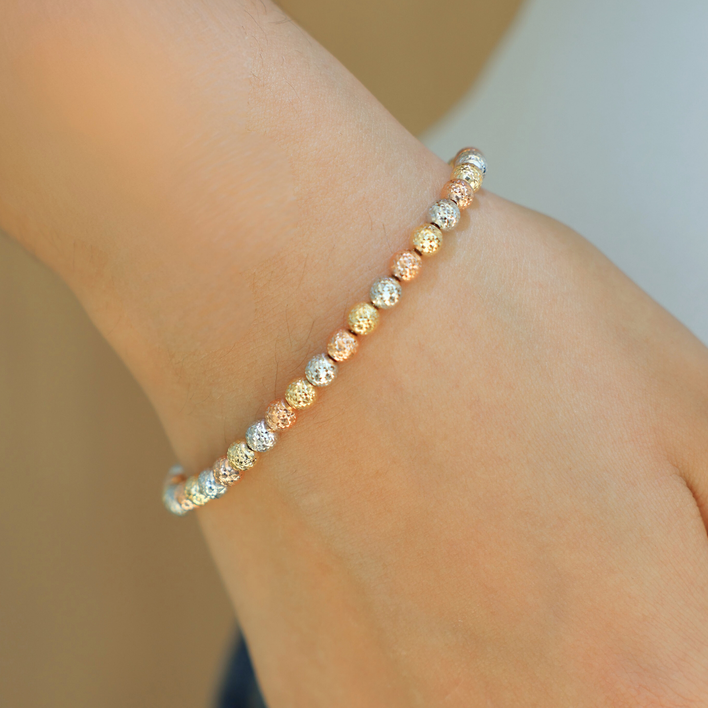 Diamond Cut Balls Bracelet
