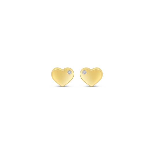 Heart Cz Stud